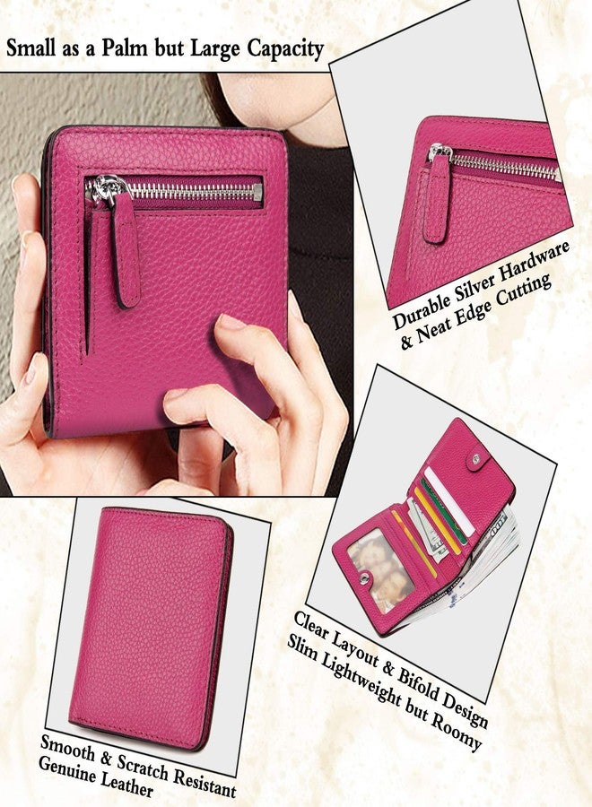 AINIMOER Small Leather Wallet for Women, Ladies Credit Card Holder RFID Blocking Women's Mini Bifold Pocket Purse, Purple Rfid Blocking, One size - Image 3