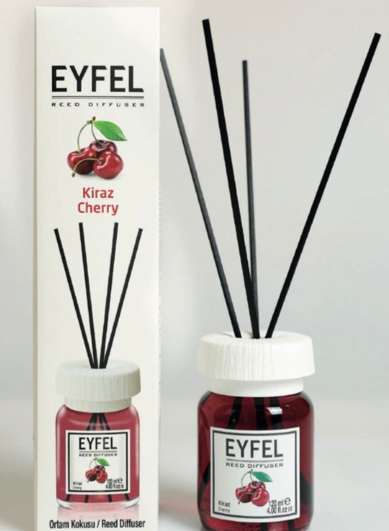 Eyfel Reed Diffuser, Cherry Fragrance, 120 ml - Image 1