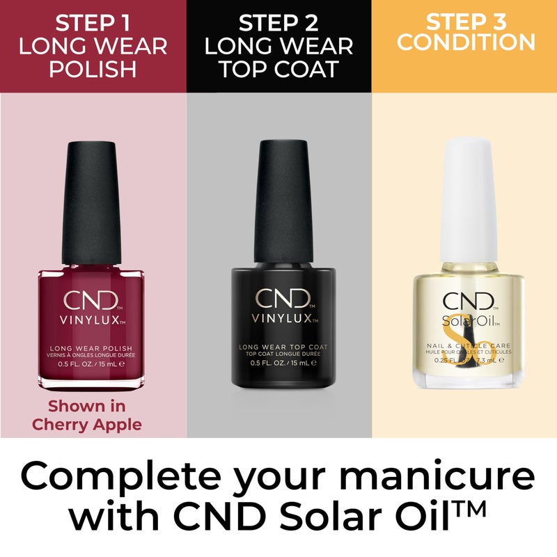 CND Vinylux Longwear Red Nail Polish, Gel-like Shine & Chip Resistant Color, Lobster Roll, 0.5 fl. oz - Image 5