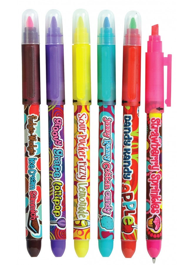 Raymond Geddes Scent-Sibles Study Buddy Scented Pen and Highlighter, Assorted Colors (Pack of 24)