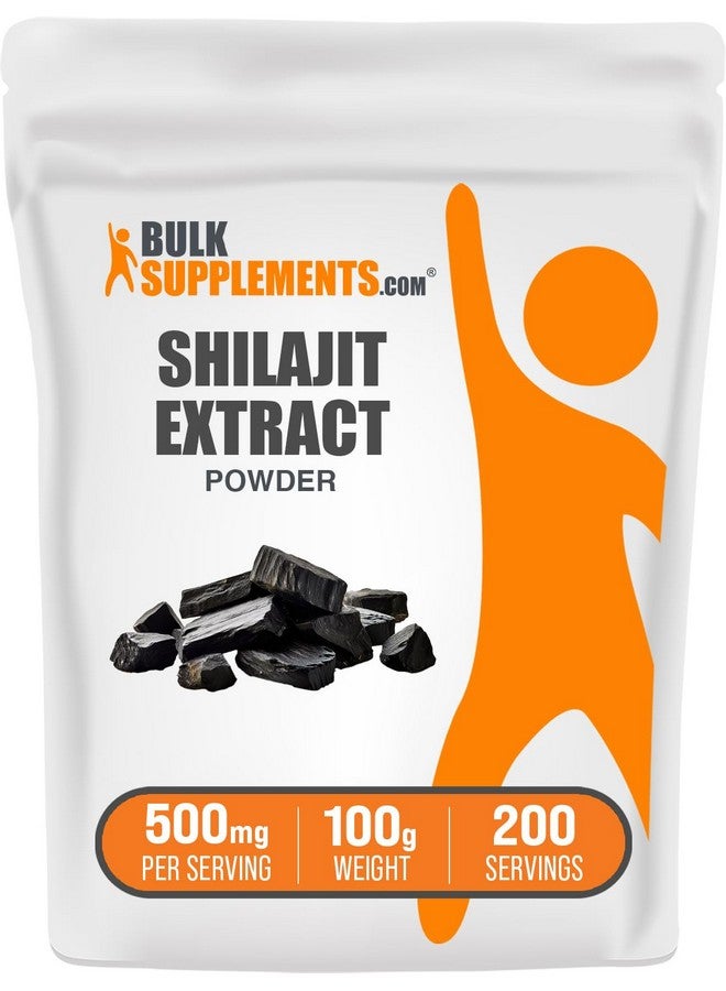 بالك سابلمنتس مسحوق مستخلص الشيلاجيت من BulkSupplements.com - مكمل حمض الفولفيك، مكمل الشيلاجيت - خالٍ من الغلوتين، 500 ملغ لكل حصة من مسحوق الشيلاجيت، 100 غرام (3.5 أونصة) (عبوة من قطعة واحدة) - Image 1