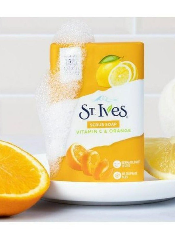 سانت آيفز صابون مقشر للاستحمام بفيتامين C والبرتقال 125 جم 2 قطعة - Image 2