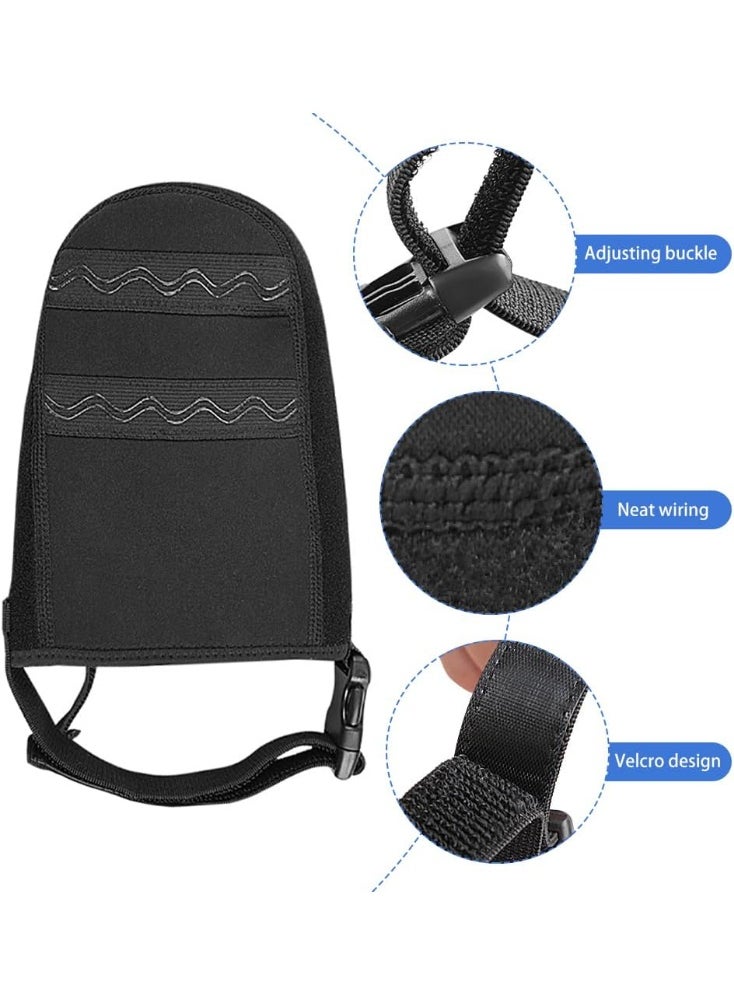 2PCS Cast Sock Toe Cover with Anti-Slip Strap, Adjustable Cast Protector Half Foot Keep Toes Warms and Clean, Protect Cast Walking Aids Boot Toe Warmer