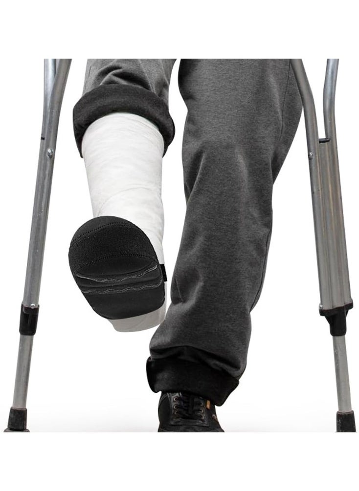 2PCS Cast Sock Toe Cover with Anti-Slip Strap, Adjustable Cast Protector Half Foot Keep Toes Warms and Clean, Protect Cast Walking Aids Boot Toe Warmer