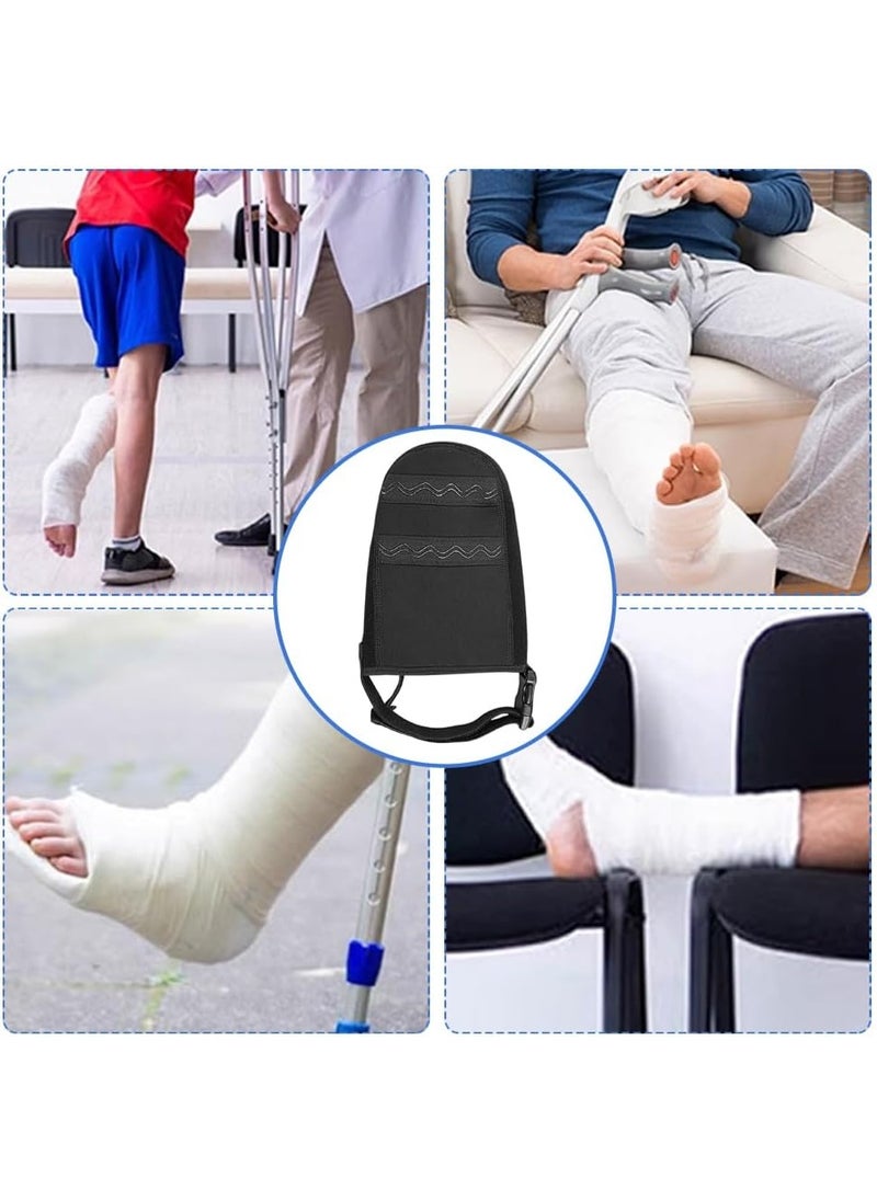 2PCS Cast Sock Toe Cover with Anti-Slip Strap, Adjustable Cast Protector Half Foot Keep Toes Warms and Clean, Protect Cast Walking Aids Boot Toe Warmer