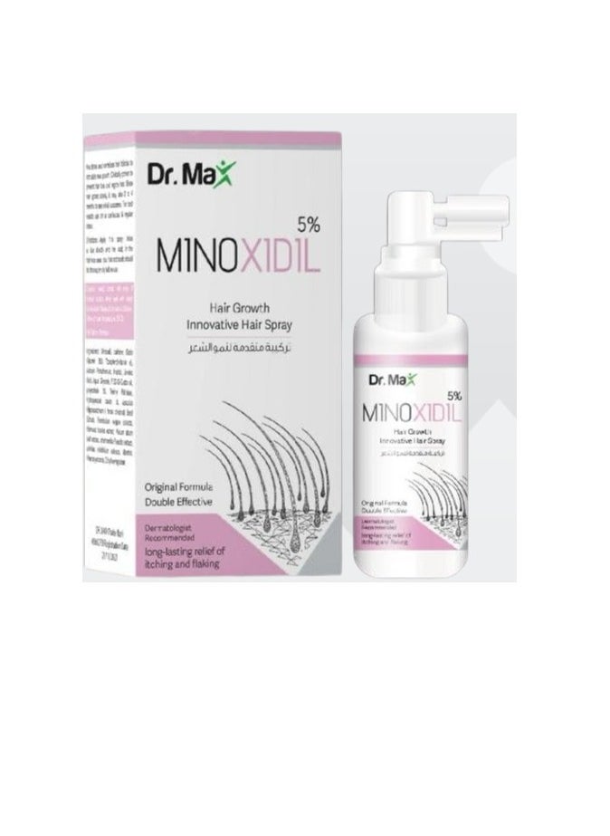 Dr. Max MINOXIDIL 5% Hair Growth Innovative Hair Spray  - Image 1