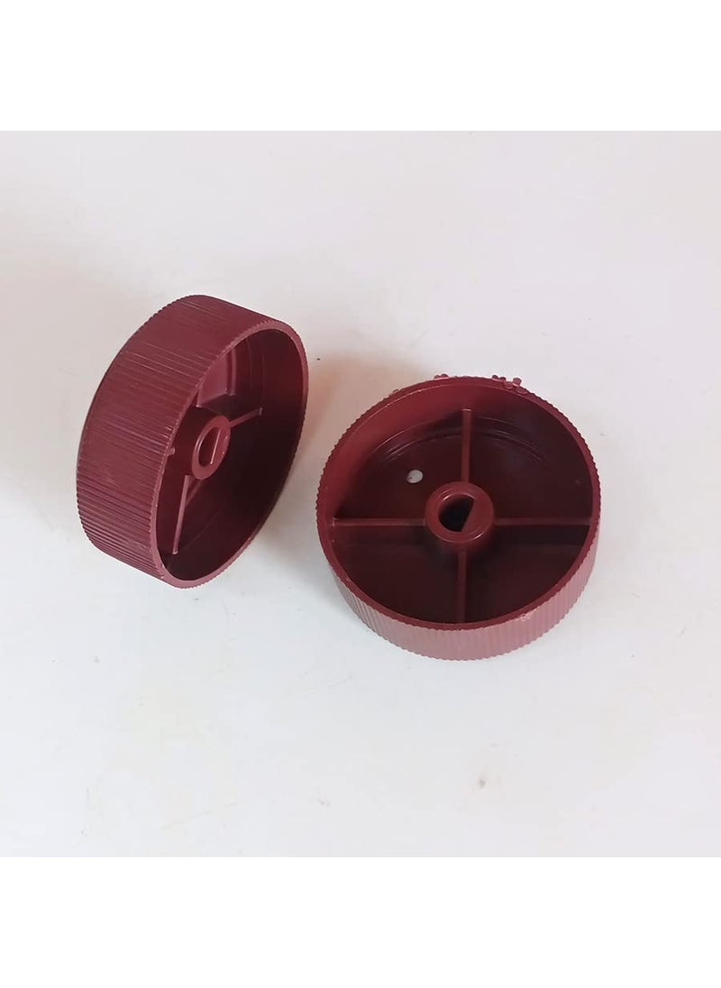 Generic Generic 2 Pcs Maroon Plastic Round Mixer Grinder Speed Control Knob  - Image 3