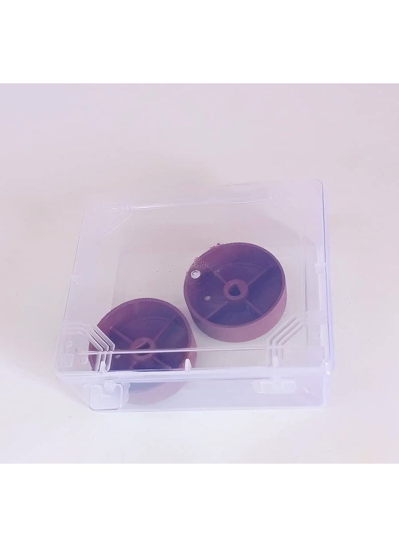 Generic Generic 2 Pcs Maroon Plastic Round Mixer Grinder Speed Control Knob  - Image 5