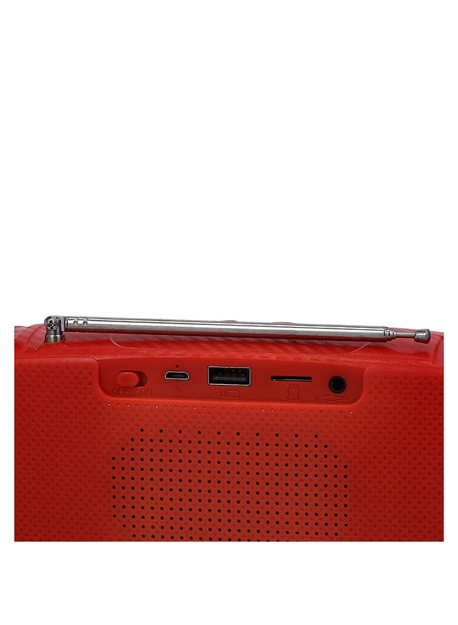 كريبتون مكبر صوت محمول يعمل بالبلوتوث وقابل للشحن KNMS5414 أحمر - Image 5
