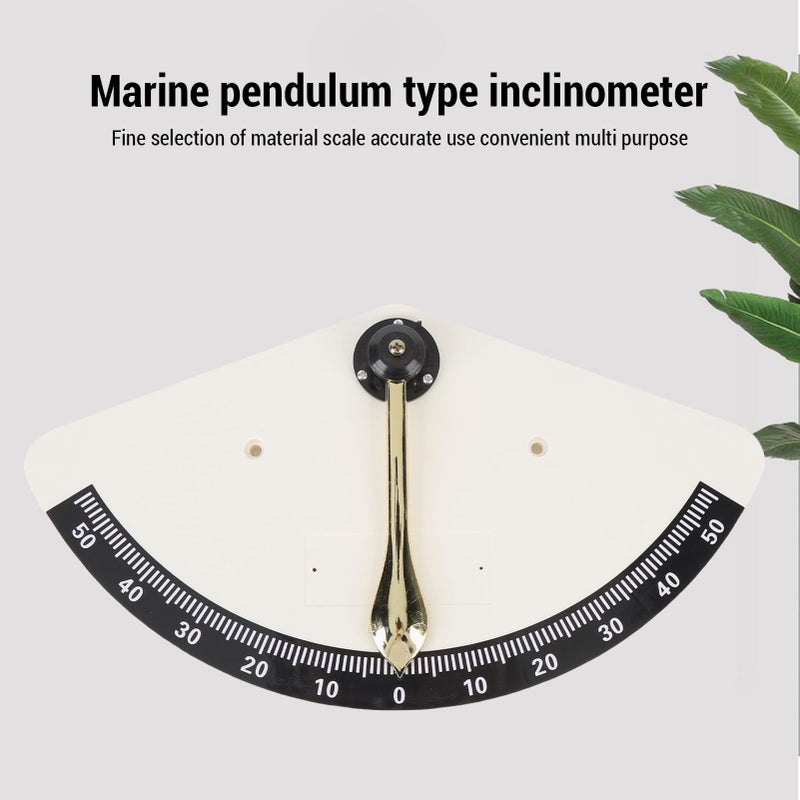 Bakelite Copper Angle Inclinometer Gauge with Pendulum for Boats Yachts RV High Accuracy Durable - Image 4