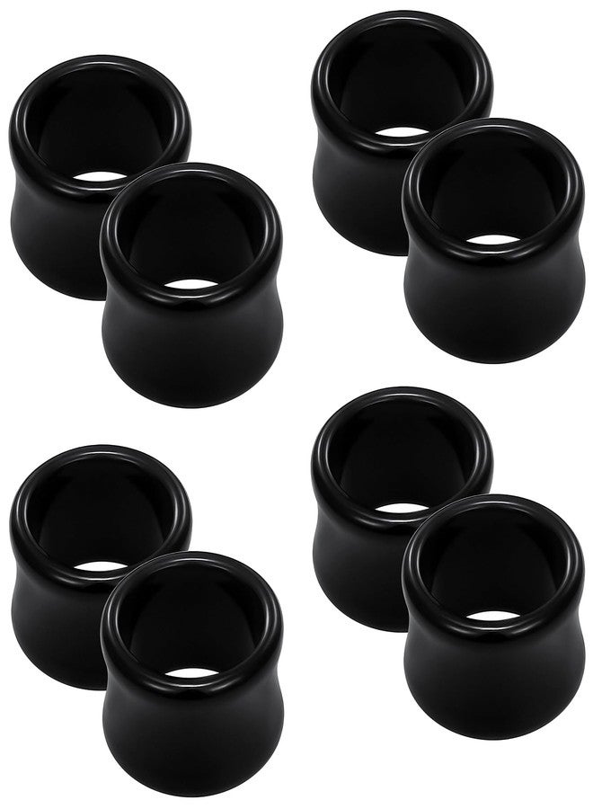 Cisyozi 4G Black Acrylic Ear Gauges Plugs Tunnels Earrings for Ears Stretching Kit 4 Gauge Platic Ear Tunnel Earrings Plug Double Flare Gauges Size 5mm Piercing Jewelry Women Men 3/16 inch - Image 1