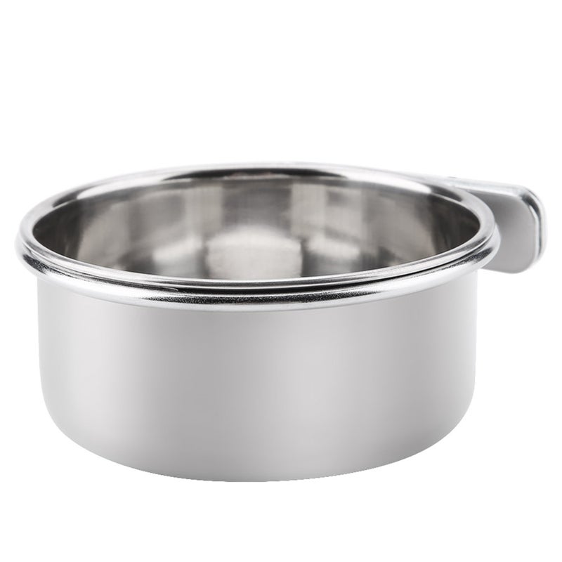 Stainless Steel Food Water Feeding Bowl Parrot Parakeet Feeder Bird Cage Accessory S - Image 2