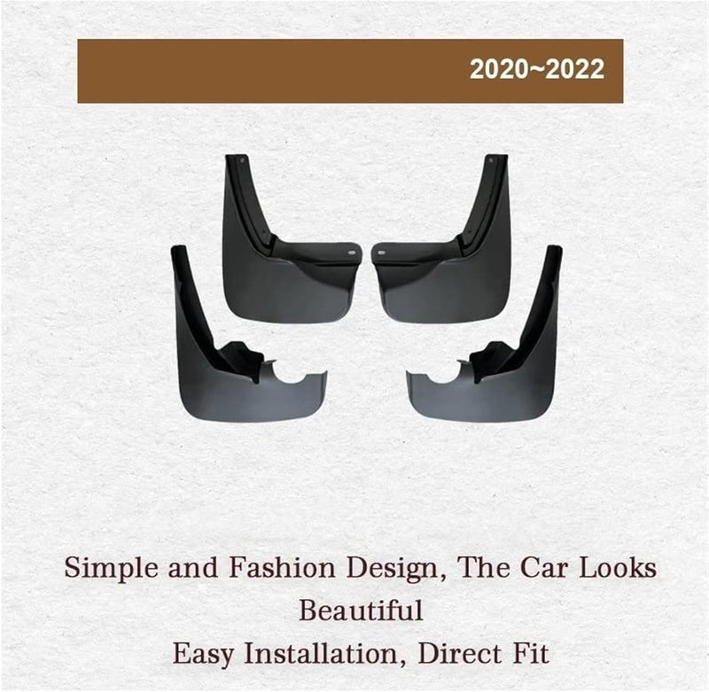 QASULER Car Mudguards for Ford Explorer U625 - Image 2