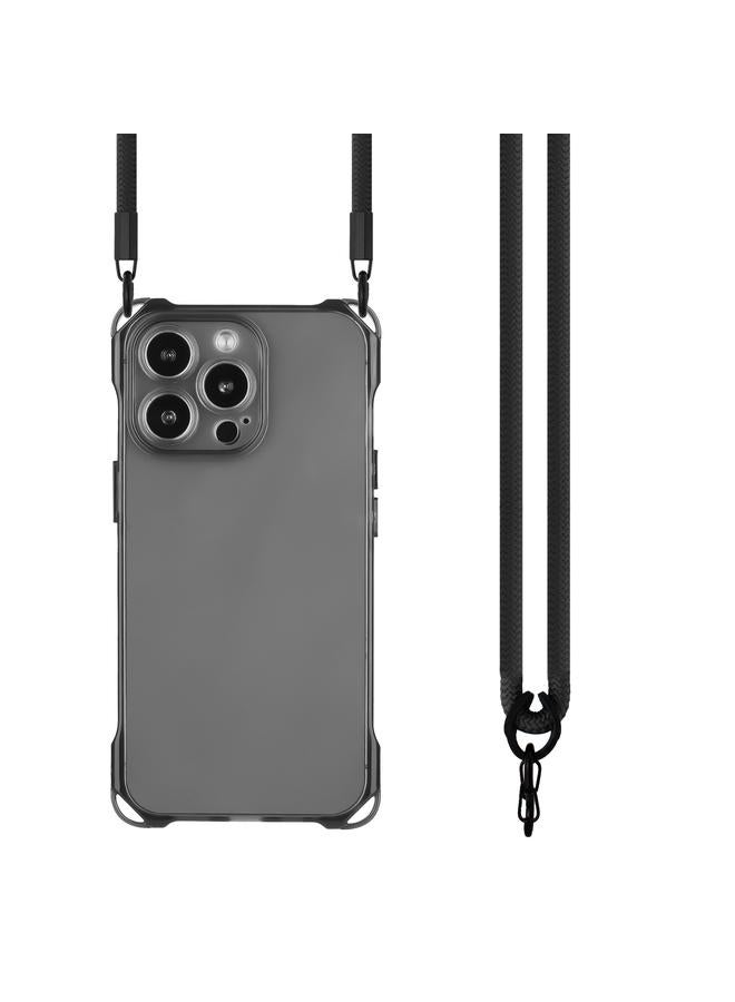 Zaboon Case For iPhone 13 Pro Max Four-corner Shockproof TPU Phone Case with Lanyard - Image 2