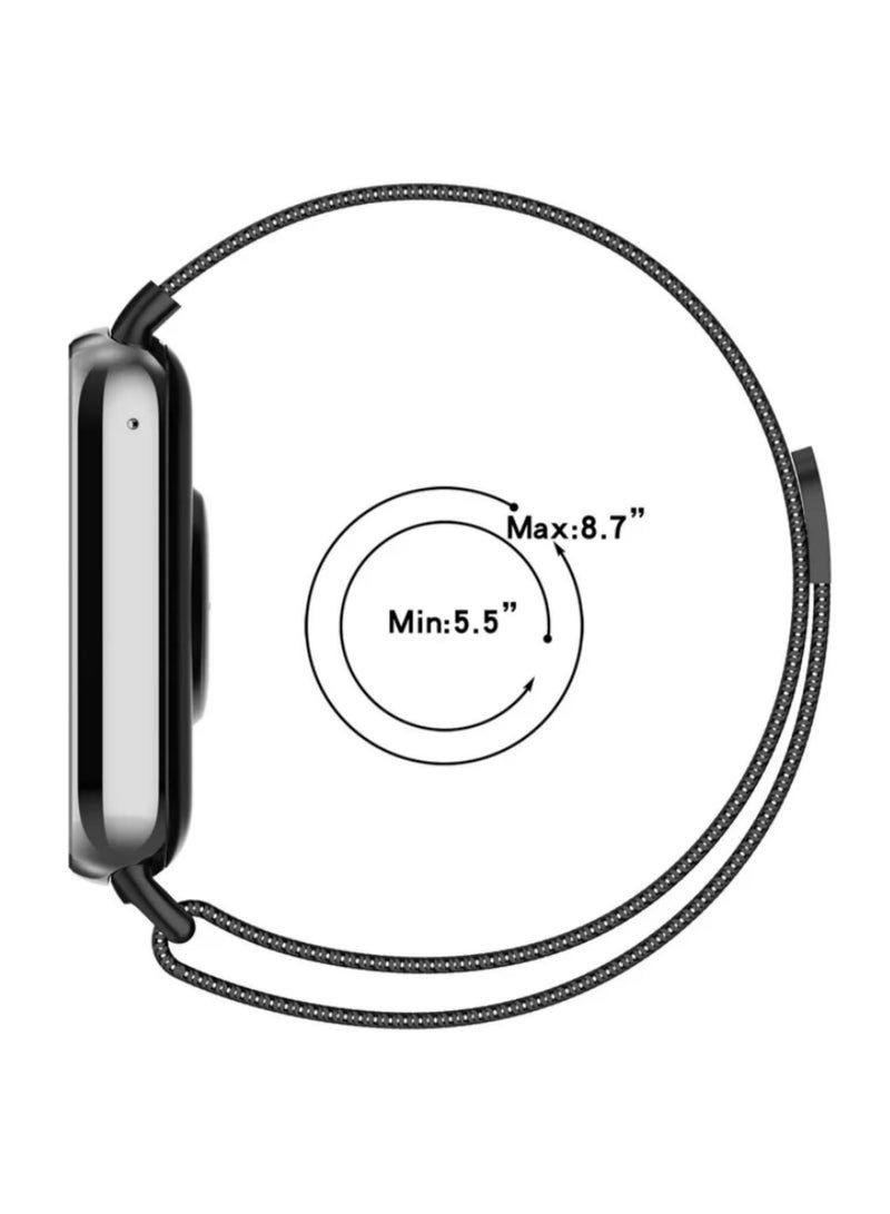 1pcs Metal Strap For Xiaomi Mi Band 8 Pro Milan Magnetic Samrt Wristband Stainless Steel Replacement Bracelet For Mi Band 8Pro Strap - Image 5