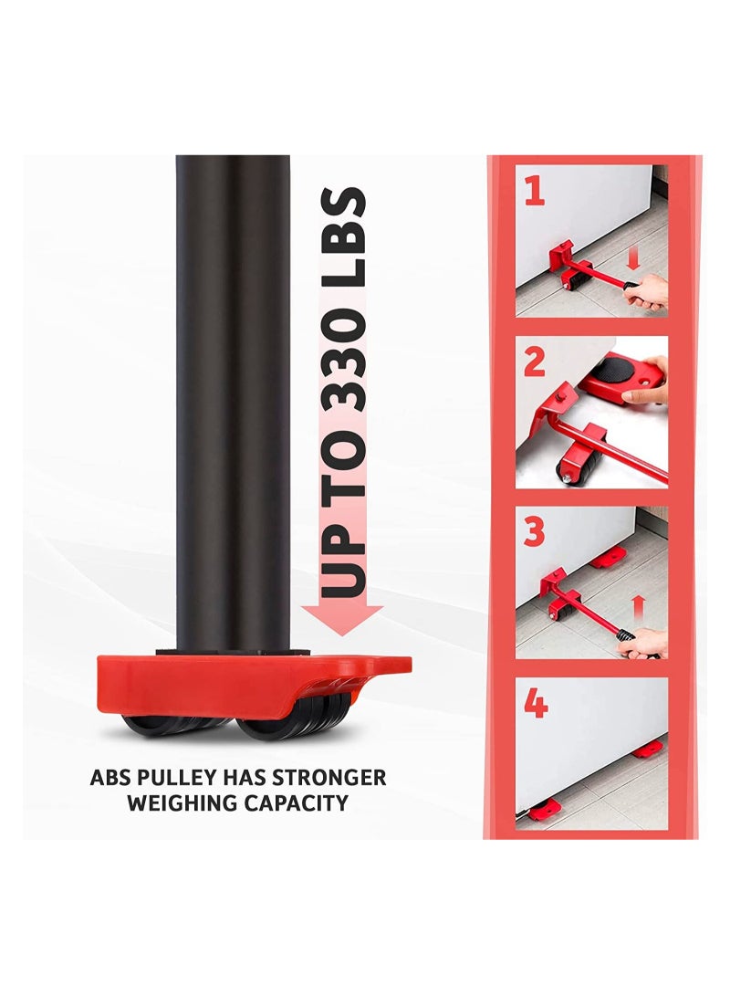 Furniture Lifter, Furniture Moving System Lifter Kit with 4 Slider, Furniture Roller Kit, Furniture Roller Move Tools,Up to 200kg/440 lb, Easily Redesign and Rearrange Living Space  - Image 4
