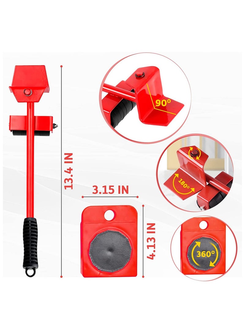 Furniture Lifter, Furniture Moving System Lifter Kit with 4 Slider, Furniture Roller Kit, Furniture Roller Move Tools,Up to 200kg/440 lb, Easily Redesign and Rearrange Living Space  - Image 2