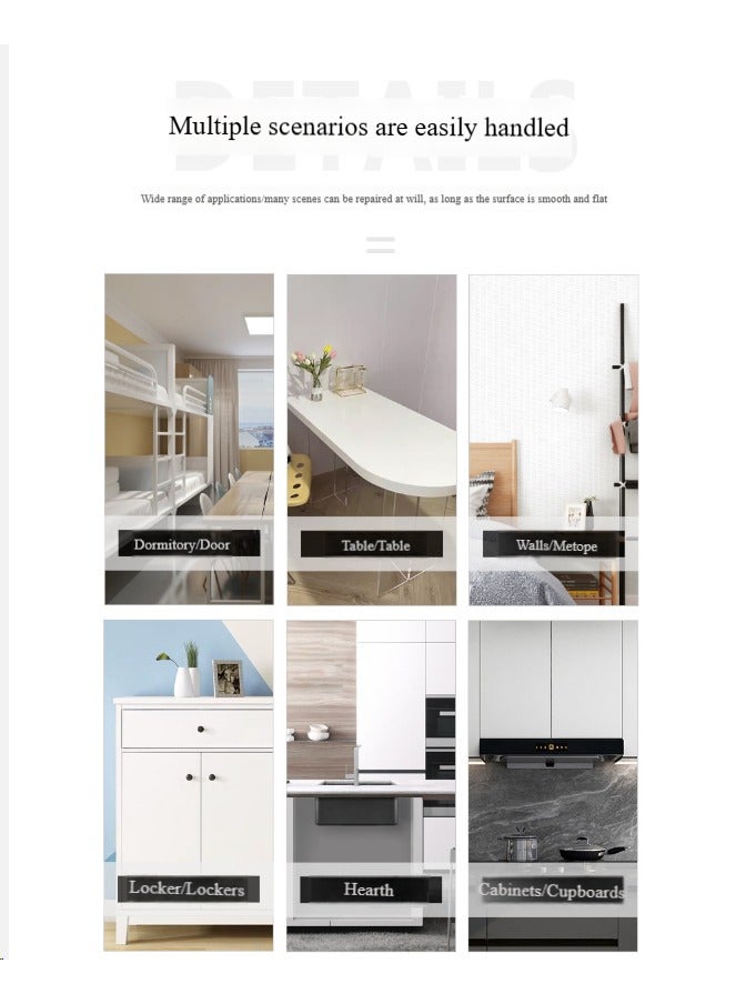 آنا ورق حائط ذاتي اللصق بتصميم خشبي مزيف مقاس 45 سم × 10 م مقاوم للماء والرطوبة والزيت لتجديد المنازل - Image 3