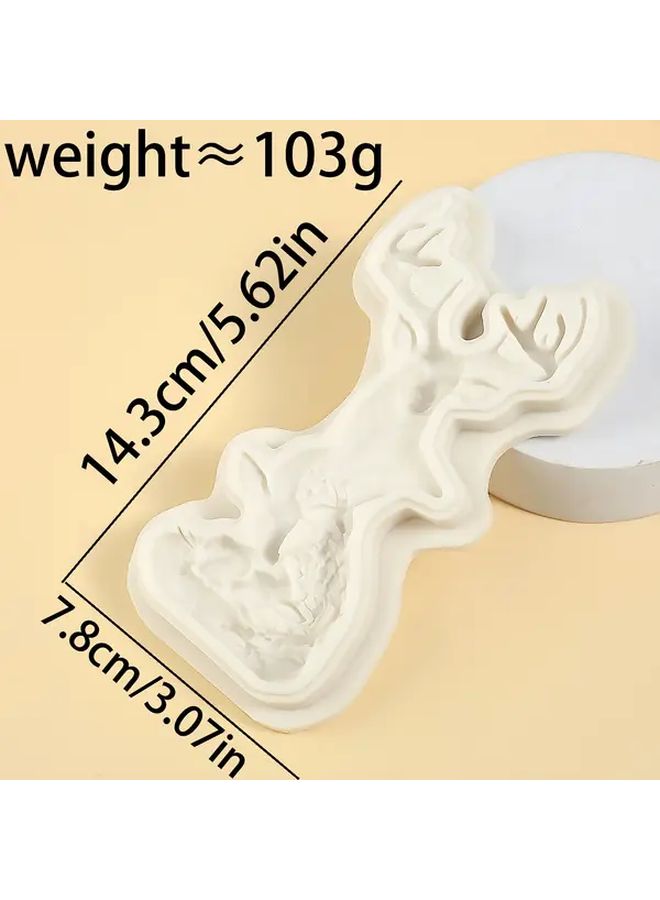 Christmas Reindeer Chocolate Fondue Mold Y 102 Reusable Silicone for Baking Cake Cookie Decor - Image 3