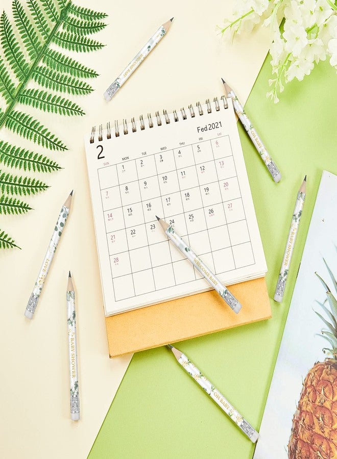 Tinlade 60 Pcs Sage Green Baby Shower Golf Pencils with Erasers Small Kids Sharpened Mini Pencils for School in Bloom Baby Shower Supplies - Image 3