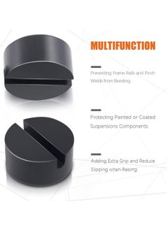 SYOSI Jack Pad Universal Slotted Frame Rail Protector Heavy Duty Rubber Medium Size Pads Adapter Stand for Keeping Pinch Weld, Paint and Metal Safe 4 Pack  - Image 3