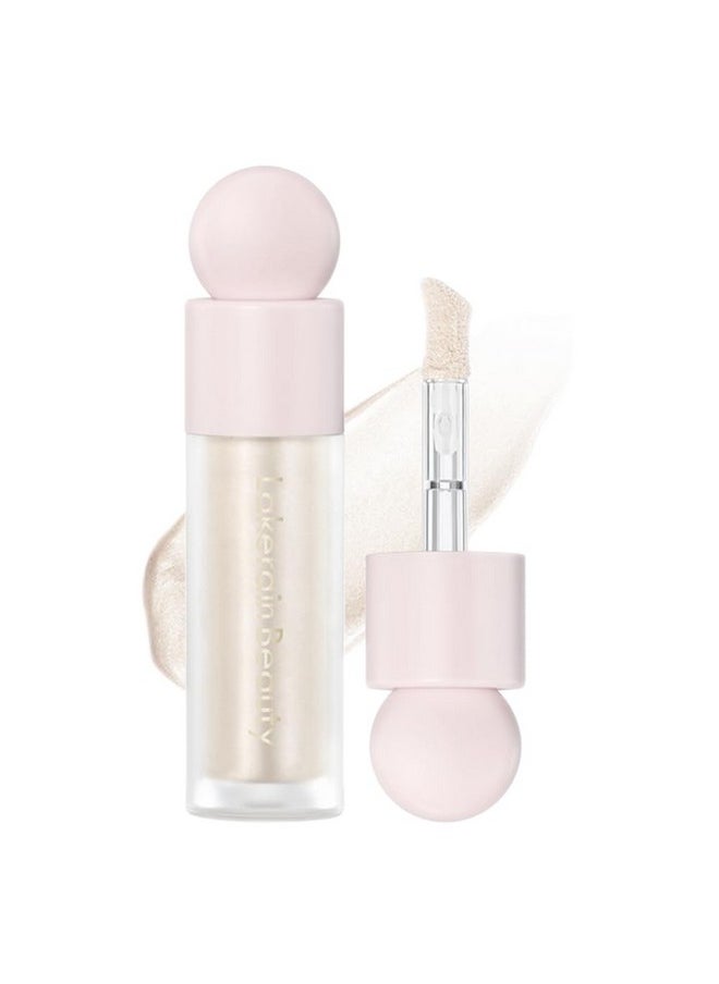 Mysense - Liquid Highlighter Makeup Natural Glow Face Highlighter Stick Silky Smooth Light Liquid Luminizer Long Lasting Highlight Face Illuminator Make Up 01 Moonlight White - Image 1