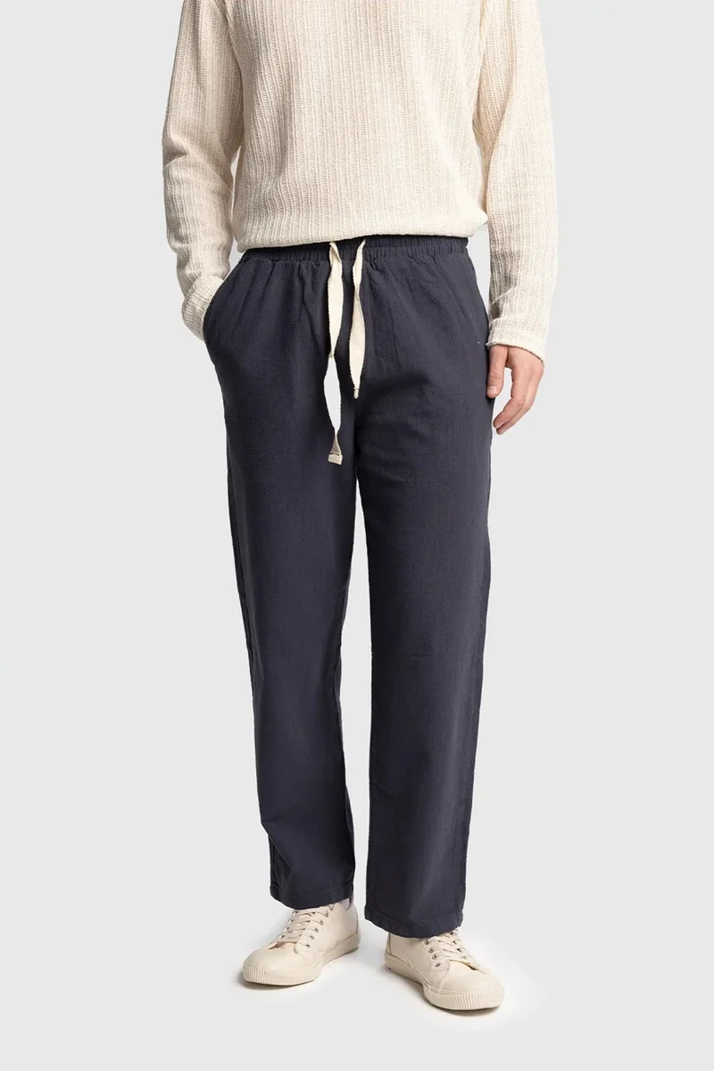 GIESTO Straight Leg Pants with Drawstring Waist