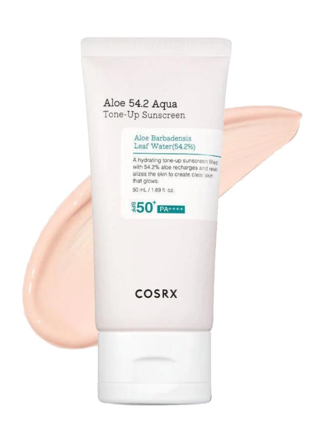 COSRX Aloe 54.2 Aqua Tone-up Sunscreen SPF 50+ PA++++ 50ml - Image 1