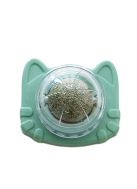 Catnip for Oral Health Cat Toys with Catnip Catnip Wall Ball Toy for Cats Stick-on Design Teeth Grinding Freshens Breath Cartoon Style Cat Toy