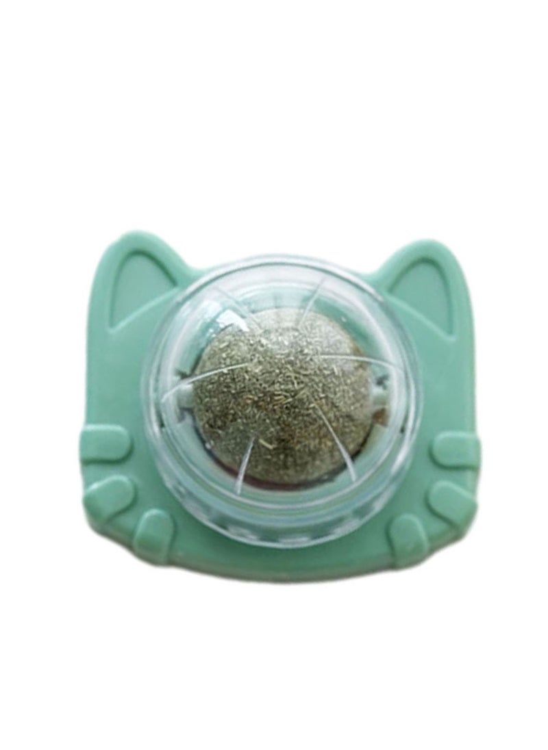 Catnip for Oral Health Cat Toys with Catnip Catnip Wall Ball Toy for Cats Stick-on Design Teeth Grinding Freshens Breath Cartoon Style Cat Toy