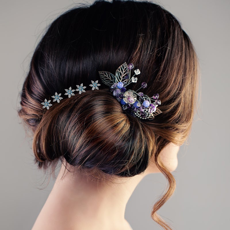 12pcs Design Hairpin Fashionable Headdress Hair Accessories Stylish Headwear for Bride Women Female ( ) - Image 2