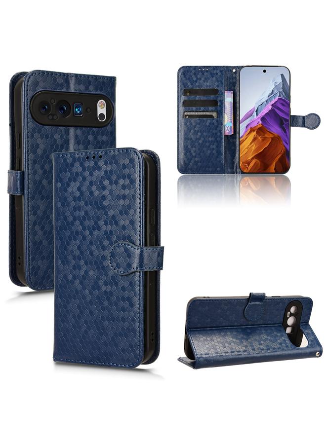 S-TOP Case For Google Pixel 9 Pro XL Honeycomb Dot Texture Leather Phone Case - Image 1
