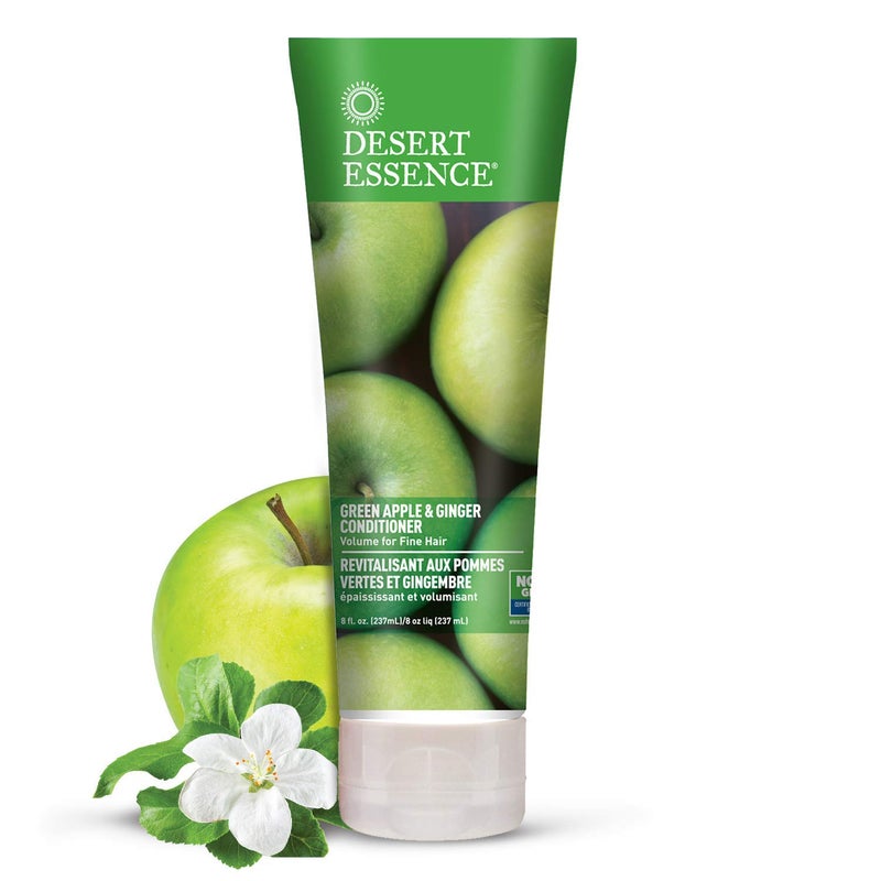 Desert Essence Green Apple & Ginger Shampoo & Conditioner Bundle - 8 Fl Ounce - Volume For Fine Hair - Natural - Deep Moisturizing - Antioxidants - Maca Root - Softer & Shinier - Smooth & Silky - Image 4