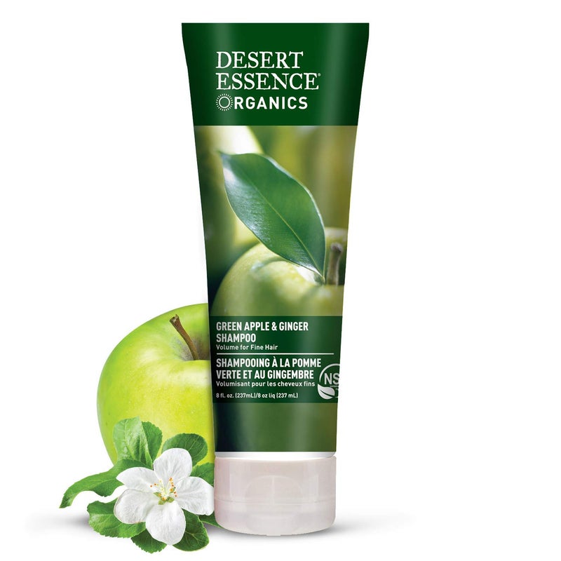 Desert Essence Green Apple & Ginger Shampoo & Conditioner Bundle - 8 Fl Ounce - Volume For Fine Hair - Natural - Deep Moisturizing - Antioxidants - Maca Root - Softer & Shinier - Smooth & Silky - Image 2