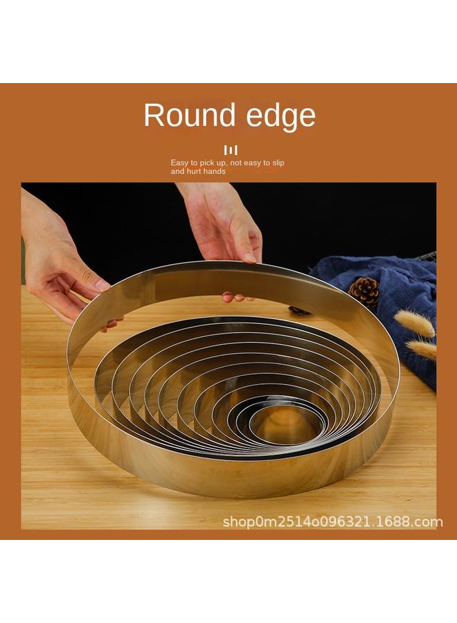 Bluejw High 5cm Stainless Steel Round Mousse Circle Thickened Cake Mold Baking Tools 3 6 8 10 12 14 Inches - Image 5