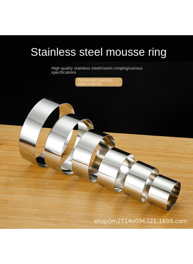 Bluejw High 5cm Stainless Steel Round Mousse Circle Thickened Cake Mold Baking Tools 3 6 8 10 12 14 Inches - Image 2