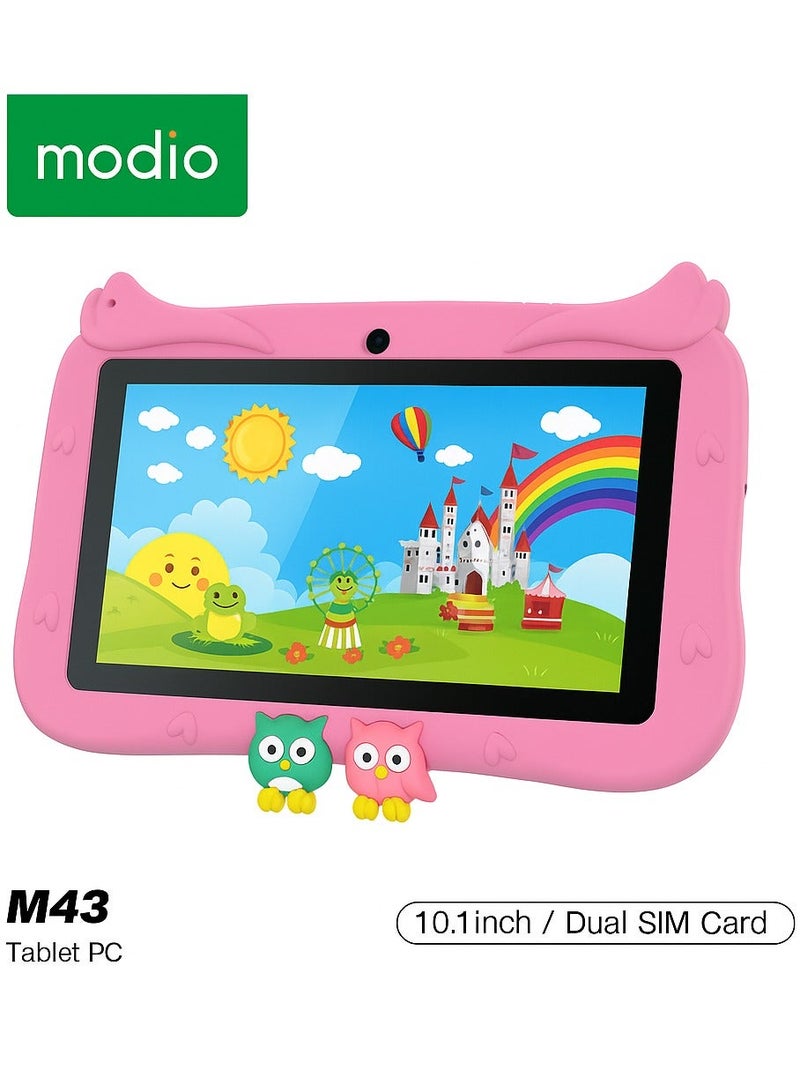MODIO TAB Modio M43 Kids Tablet  10.1  HD IPS Display | 8GB RAM + 512GB ROM | Dual SIM | 5MP Front + 8MP Rear Cameras  8,000mAh Battery Android OS  Owl Shockproof Case  Free Gifts Included  Colour  Pink - Image 2