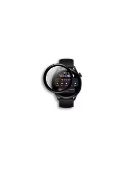 Generic Huawei Watch 3 Screen protector, Full Coverage 3D Curved Screen Protector for Huawei Watch 3 46mm Black/Clear  - Image 1