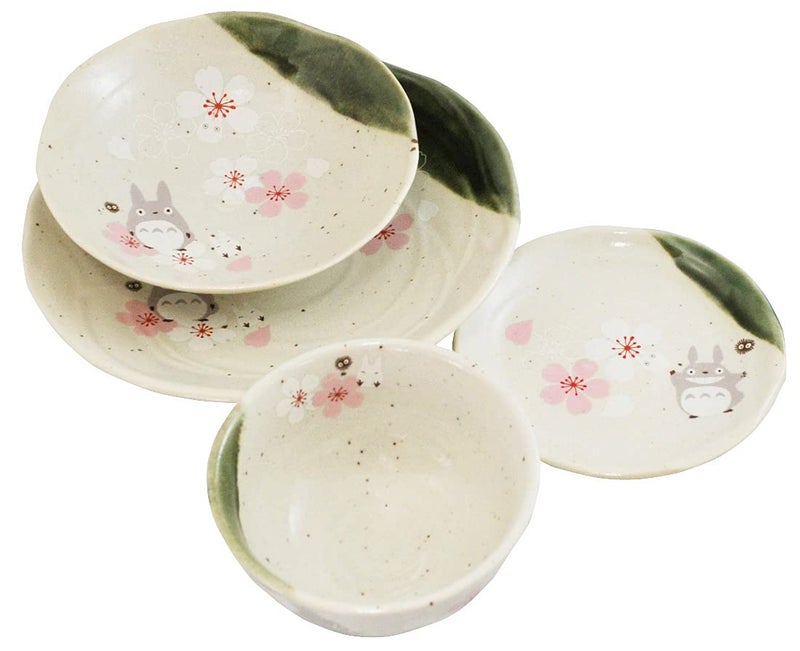 Studio Ghibli - My Neighbor Totoro - Sakura/Cherry Blossom, Skater Traditional Japanese Porcelain Dish Series - Salad Plate/Bowl - Image 5