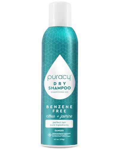 Puracy Natural Dry Shampoo For Women - Plant-Powered Cleansing Volumizing Revitalizing Dry Shampoo As Seen on TikTok, Benzene-Free, Non-Toxic, Oil Absorbing for All Hair Types (Citrus & Jasmine, 6 oz) - Image 1