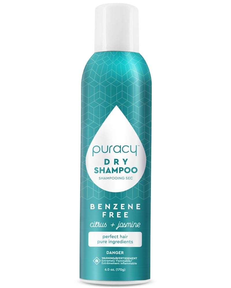 Puracy Natural Dry Shampoo For Women - Plant-Powered Cleansing Volumizing Revitalizing Dry Shampoo As Seen on TikTok, Benzene-Free, Non-Toxic, Oil Absorbing for All Hair Types (Citrus & Jasmine, 6 oz) - Image 2