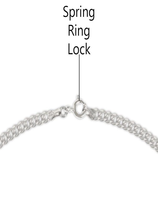 Savlano 925 Sterling Silver Solid Italian Figaro, Rope,Herringbone, Curb, Ball Bead, Snake, Mariner Chain Anklet for Women, Comes in 0.8mm - 5mm With Gift Box, 9 inches, Metal, n - Image 2