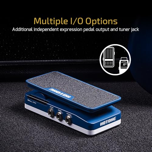 HOTONE Cory Wong Signature Press Pedal 4 in 1 Switchable Wah & Active Volume & Passive Expression with Visible Pedal Position Indicators (Included 1 PCS Additional 15 CM TS Cable by VOLKTONE) - Image 4