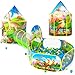 PigPigPen 3pc Dinosaur Play Tent for Kids Baby Ball Pit Crawl Tunnel Castle Tents for Toddlers Children Indoor  Outdoor Playhouse Toys Perfect Kids Gifts - Image 4