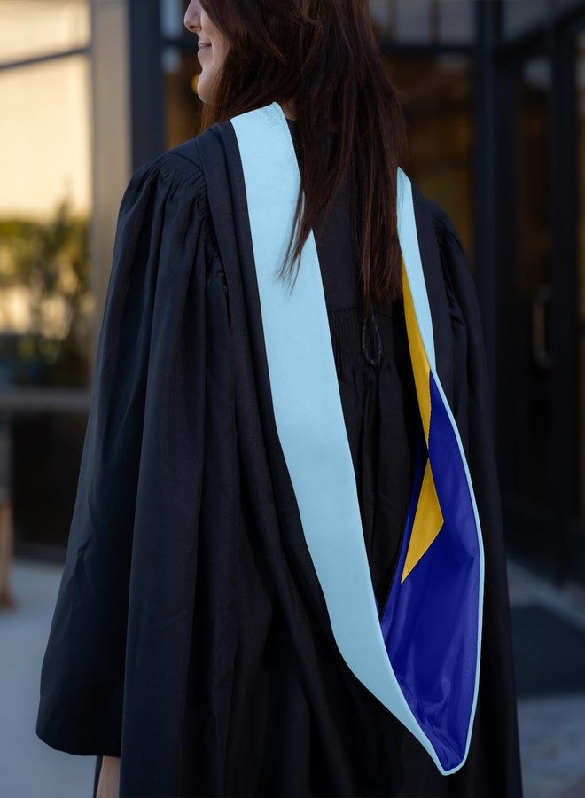Endea Graduation شهادة التخرج من إنديا للماجستير في التربية والإرشاد والتوجيه والفنون في التعليم - للجنسين (أزرق فاتح/أزرق ملكي/ذهبي) - Image 3