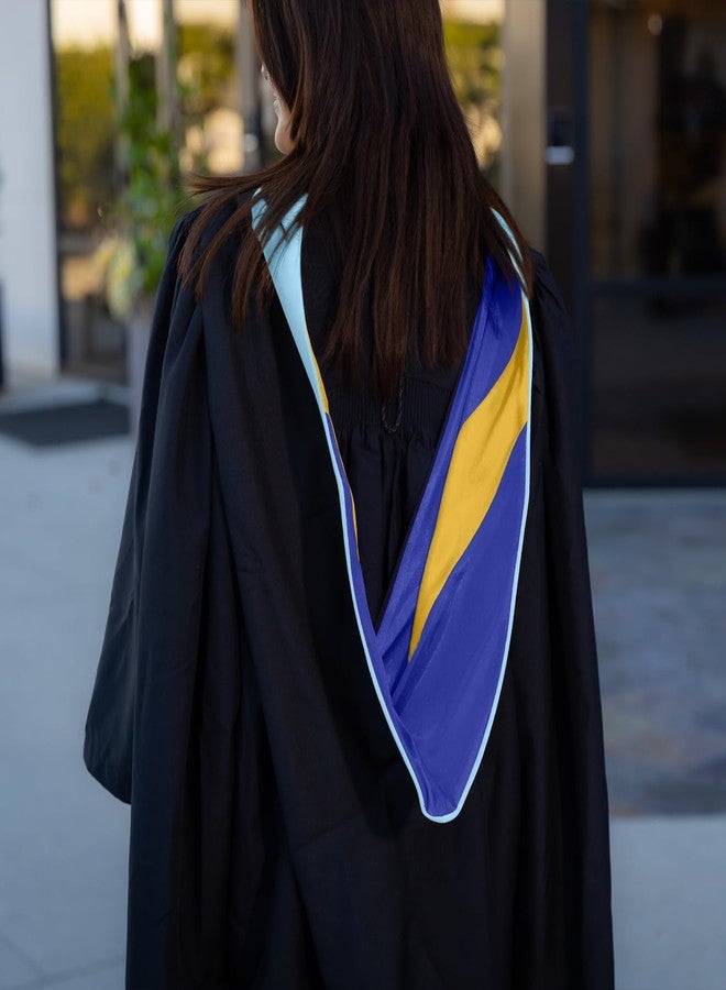 Endea Graduation شهادة التخرج من إنديا للماجستير في التربية والإرشاد والتوجيه والفنون في التعليم - للجنسين (أزرق فاتح/أزرق ملكي/ذهبي) - Image 4