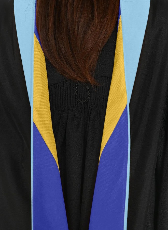 Endea Graduation شهادة التخرج من إنديا للماجستير في التربية والإرشاد والتوجيه والفنون في التعليم - للجنسين (أزرق فاتح/أزرق ملكي/ذهبي) - Image 2