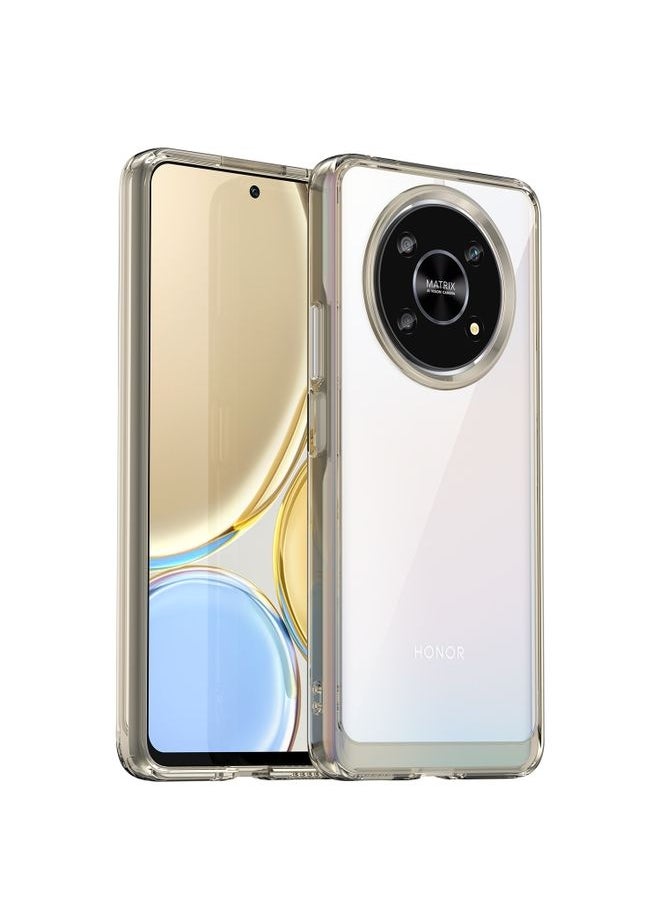 HuHa - Case Cover For Honor Magic4 Lite Colorful Series Acrylic + TPU Phone Case Transparent Grey - Image 1