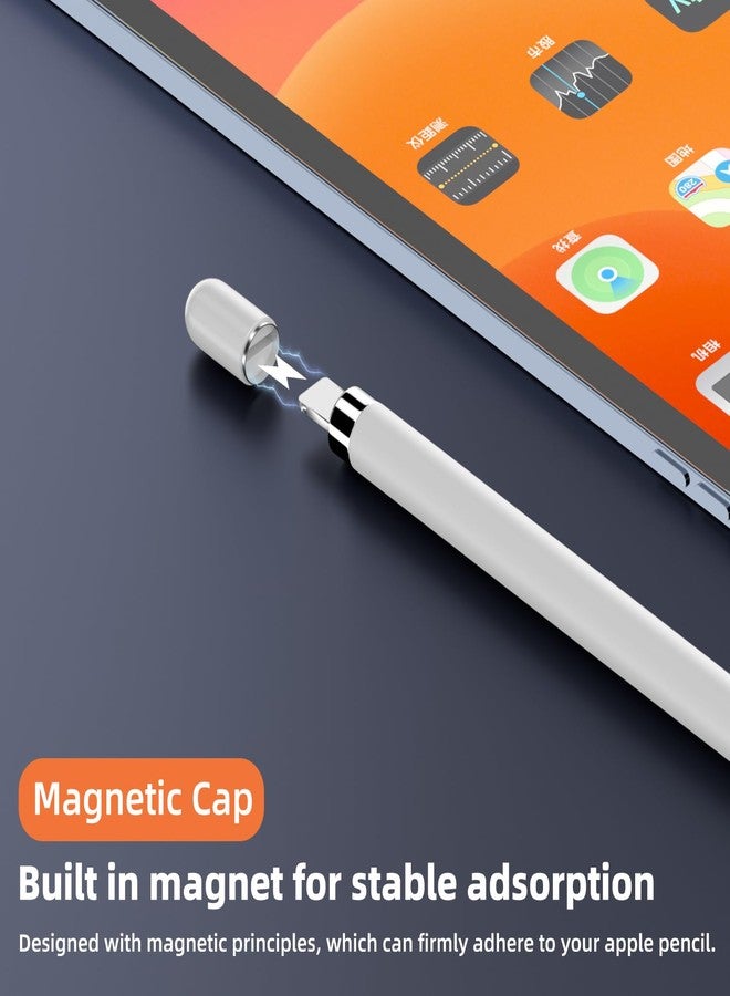 AreMe Magnetic Replacement Cap and Replacement Tips Compatible with Apple Pencil 1st Generation (6 Pack) - Image 2