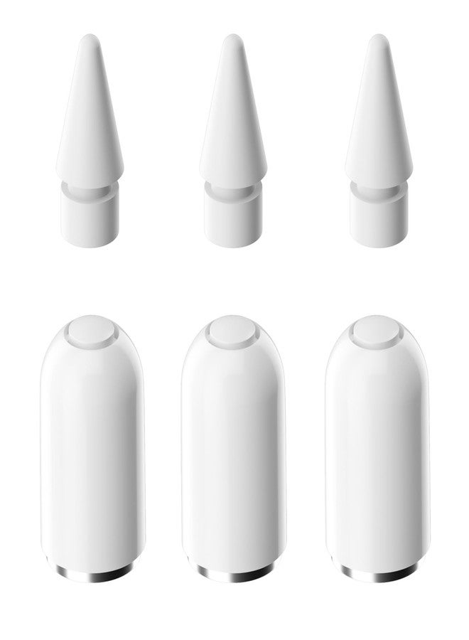 AreMe Magnetic Replacement Cap and Replacement Tips Compatible with Apple Pencil 1st Generation (6 Pack) - Image 1